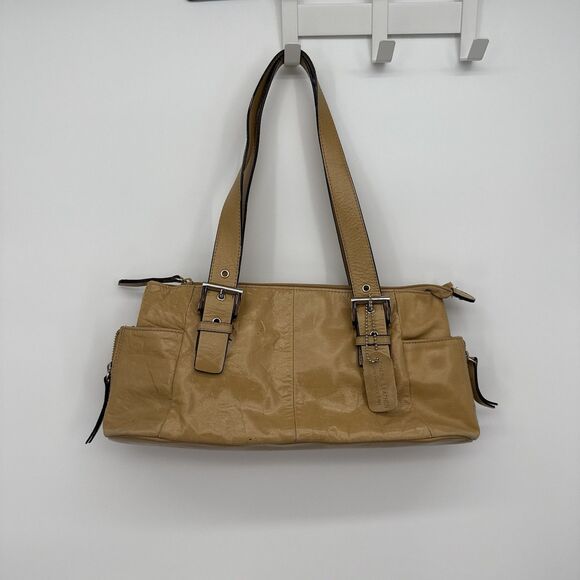 Unbranded Genuine Leather Light Brown Tan Shoulder Bag Purse Y2k Style - Picture 1 of 12